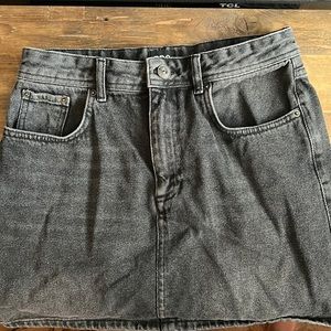 Urban Outfitters BDG Lila Grey Mini Jean Skirt